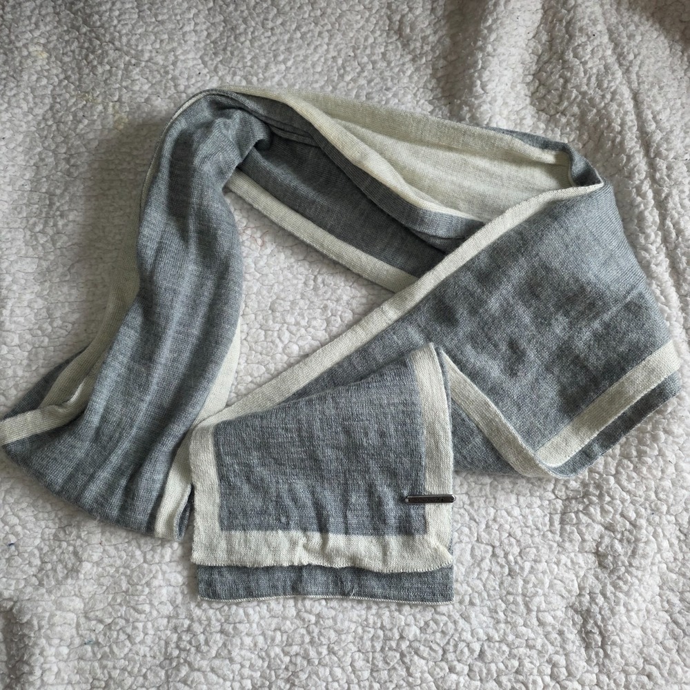 Smartwool Scarf Wool Gray Cozy Warm Winter Comfy Cabincore Cold Weather Layers